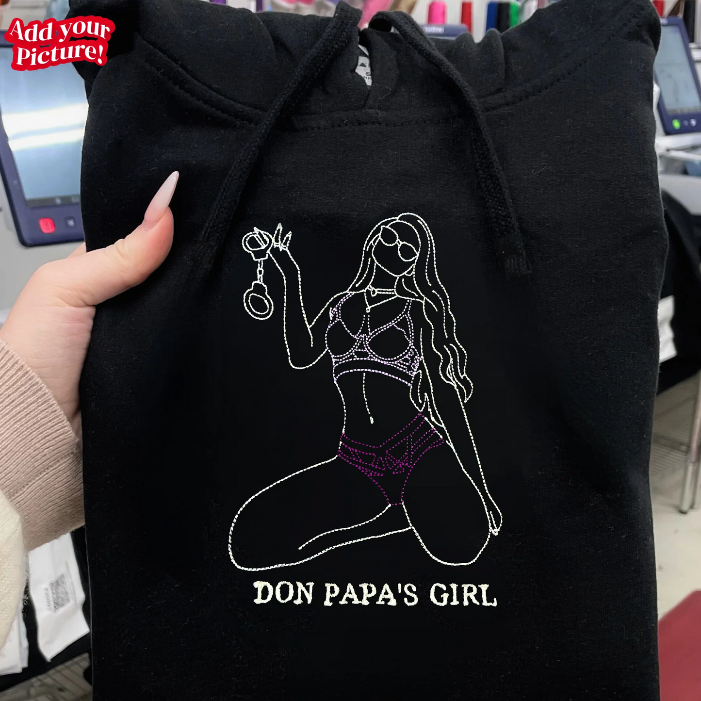 Embroidered Spicy Hoodie & Sweatshirt