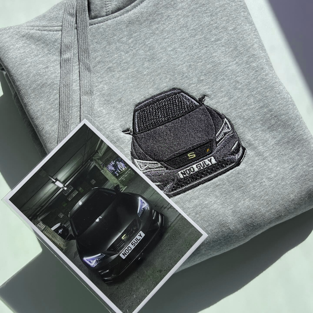 Iconic Car Embroidered Sweatshirt & Hoodie