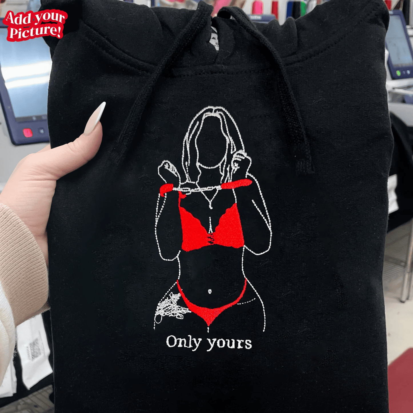 Embroidered Spicy Hoodie & Sweatshirt