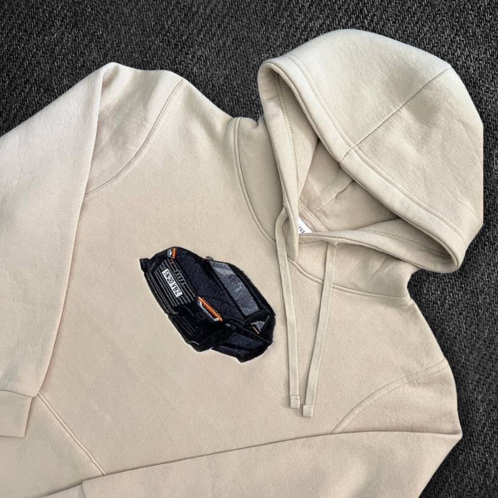 Iconic Car Embroidered Sweatshirt & Hoodie