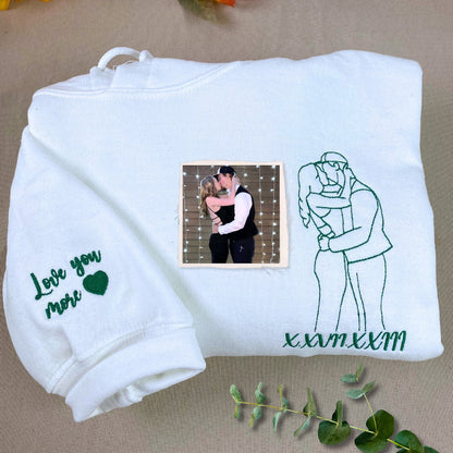 Custom Photo Embroidered Hoodie & Sweatshirt