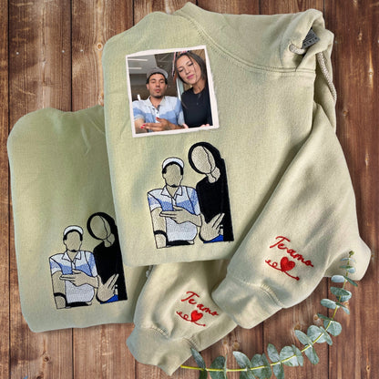 Custom Photo Embroidered Hoodie & Sweatshirt