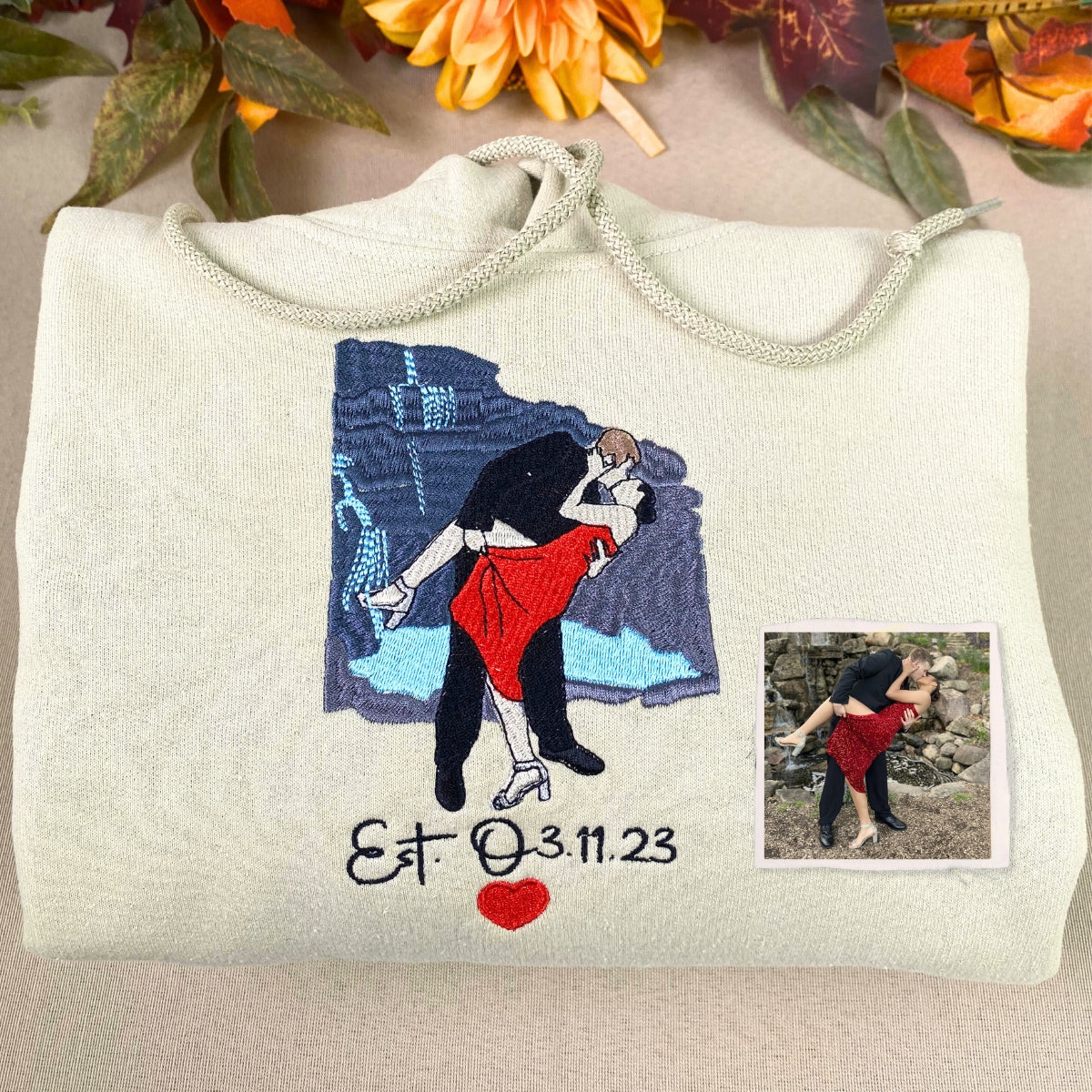 Custom Photo Embroidered Hoodie & Sweatshirt