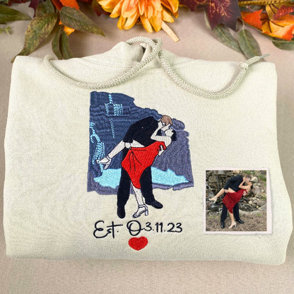 Custom Photo Embroidered Hoodie & Sweatshirt